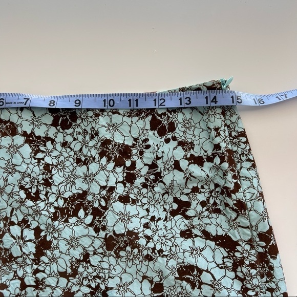 French Connection Floral Silk A-Line Skirt - Picture 7 of 8